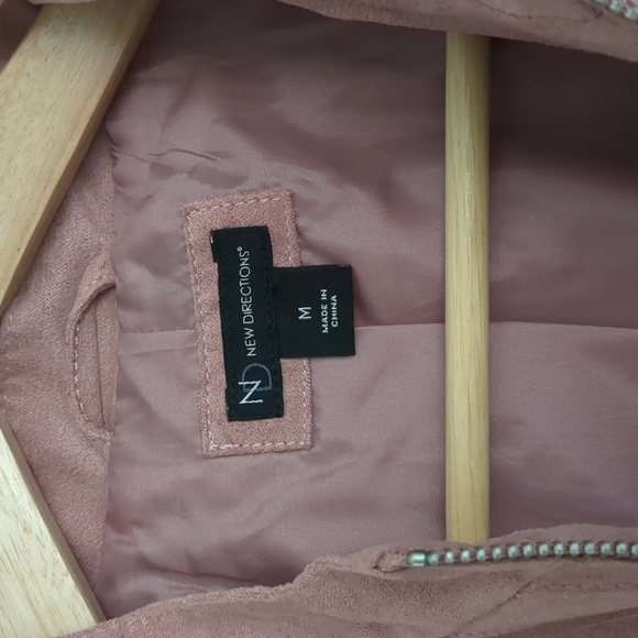 New with tag blush suede jacket, medium - Picture 2 of 4